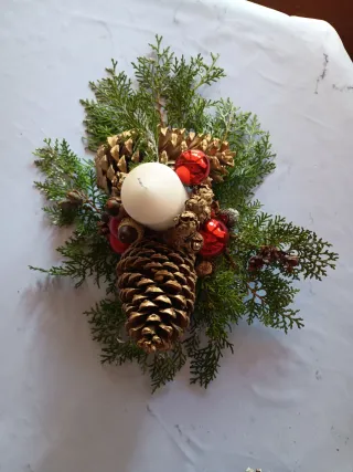 Adorno de mesa centro navideño