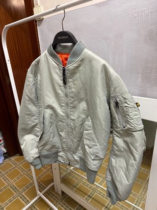 Chaqueta Brocker Bomber Naranja y gris Talla S/M