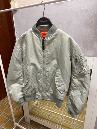 Chaqueta Brocker Bomber Naranja y gris Talla S/M