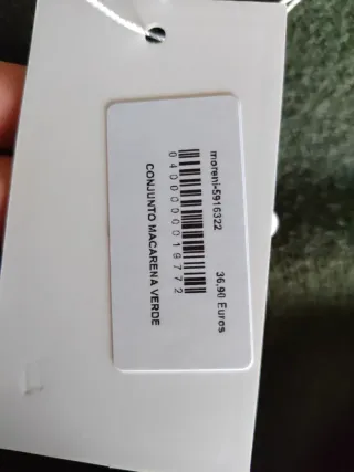 Conjunto de punto verde