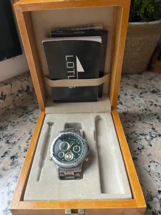 Orologio Lotus Vintage Dorato e Verde