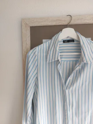 Camisa larga a rayas