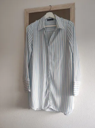 Camisa larga a rayas