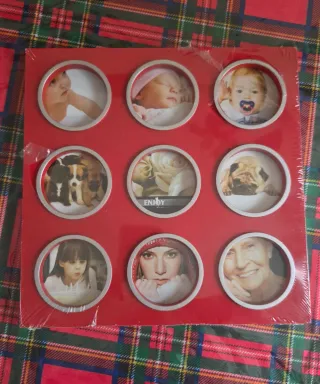 Cornice portafoto rossa multipla