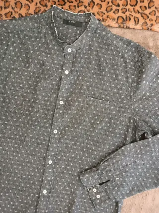 Camicia uomo Y TWO fantasia grigia