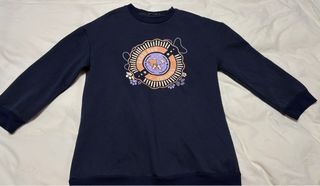 Sudadera CHIKLOKA azul marino con estampado