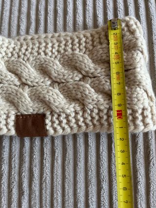 Conjunto bufanda y bandana tejido invierno