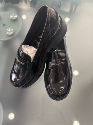 Mocassini VSL neri vernice