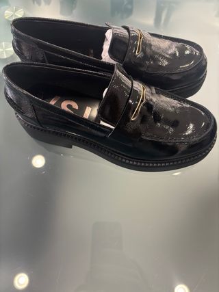 Mocassini VSL neri vernice