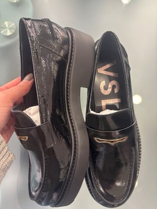 Mocassini VSL neri vernice