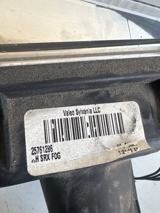 Faro antiniebla del derecho Cadillac SRX 25761286