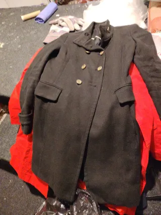 Abrigo Mango Negro Talla M