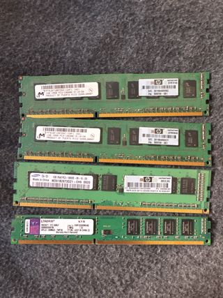 Kit de 4 memorias RAM DDR3