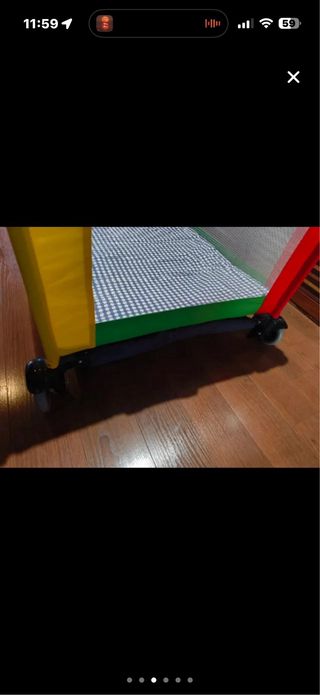 Cuna de viaje plegable