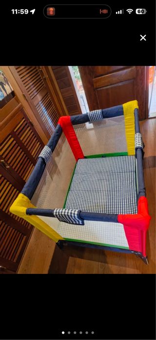 Cuna de viaje plegable