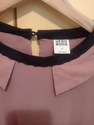 Vestido rosa palo plisado