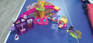 Lote Pin y Pon: Noria y Pista de coches y montaña.