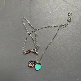 Collana Tiffany Double Heart Mini Argento e Tiffan