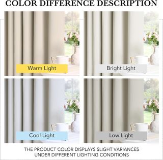 PONY DANCE Cortinas Beige 2 Piezas