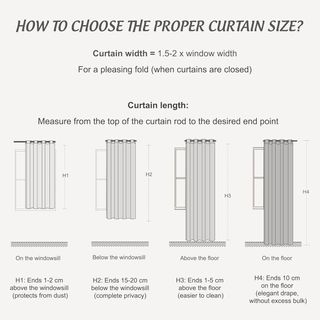 PONY DANCE Cortinas Beige 2 Piezas