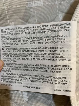 Calientacamas IMETEC 16653A (150x160cm)