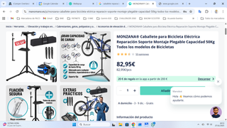 Caballete Taller Bicicletas