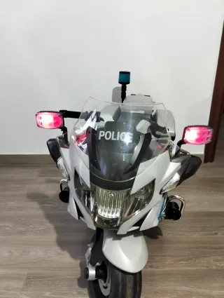 Moto BMW Policía Batería Niños
