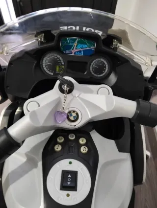 Moto BMW Policía Batería Niños