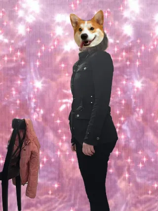 Chaqueta Motera Negra Mango Talla S