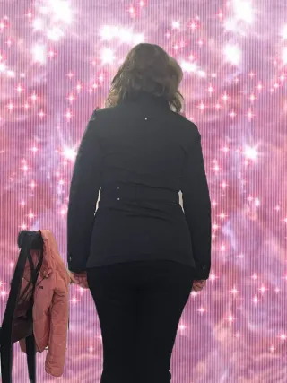 Chaqueta Motera Negra Mango Talla S