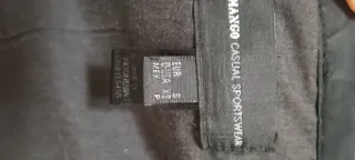 Chaqueta Motera Negra Mango Talla S