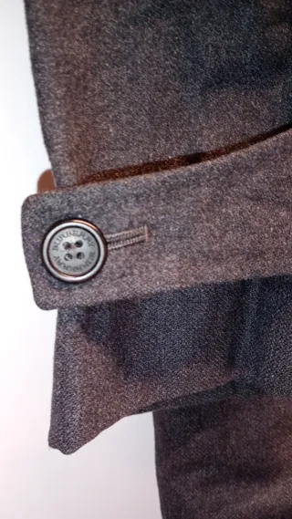 Abrigo Burberry Gris Clásico