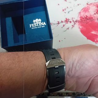 Reloj Festina Negro y Plateado