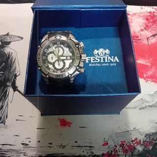 Reloj Festina Negro y Plateado