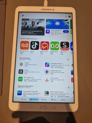 Samsung Tab A6 Blanca con Cargador