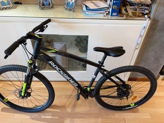 Bicicleta Rockrider Negra y Verde ,es negociable