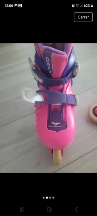 Patines oxelo rosas para niña