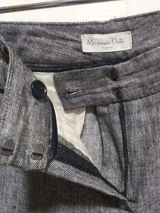 Massimo Dutti Pantalón lino Talla M
