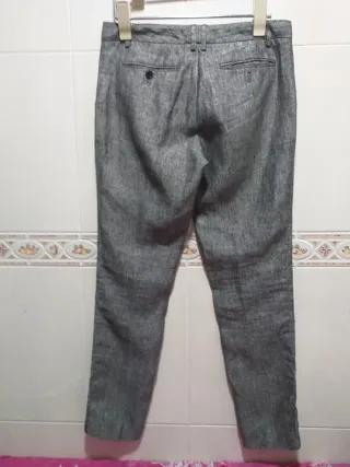Massimo Dutti Pantalón lino Talla M