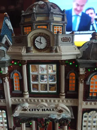 Lemax Pueblo Navideño Fachada Edificio