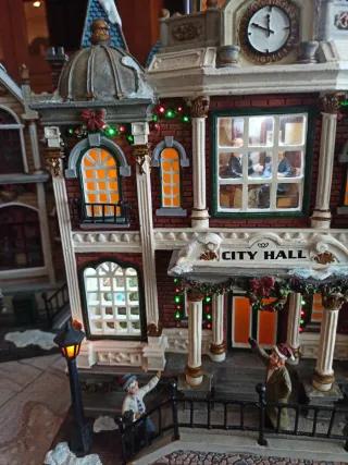 Lemax Pueblo Navideño Fachada Edificio