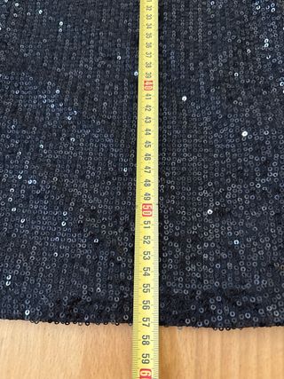 Top fiesta lentejuelas negro Nine West