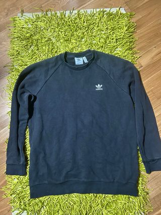 Felpa Adidas Originals Nera Logo Trefoil