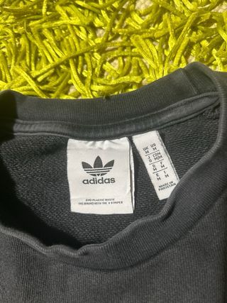 Felpa Adidas Originals Nera Logo Trefoil