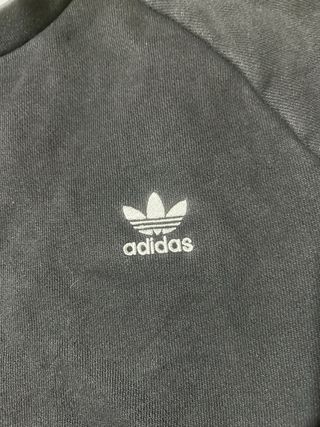 Felpa Adidas Originals Nera Logo Trefoil