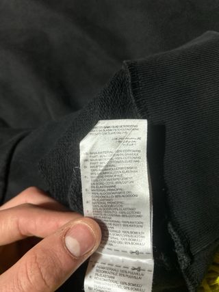 Felpa Adidas Originals Nera Logo Trefoil