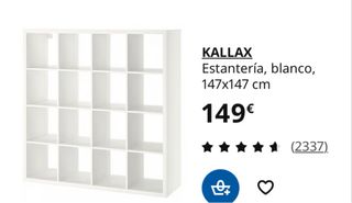 Estantería Kallax 4x4 Blanca