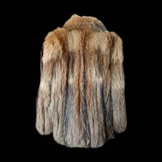 Abrigo Piel Vintage 80s 90s Talla L