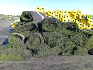 Césped artificial reciclado
