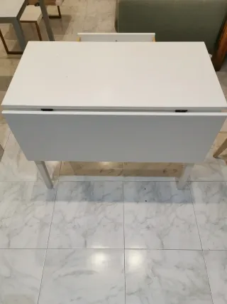 Mesa de cocina IKEA IDANAS blanca